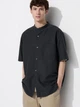 Рубашка хлопковая мужская Uniqlo 592190745 S Черная (1159816610) - изображение 1