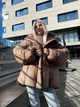Пуховик зимний женский Venus оверсайз L-XL old коричневый - изображение 1