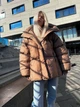 Пуховик зимний женский Venus оверсайз L-XL old коричневый - изображение 3