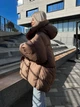 Пуховик зимний женский Venus оверсайз L-XL old коричневый - изображение 7
