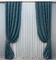Комплект готовых штор VR-Textil Жаккард Sultan YL № 1546ш Лазурный 100х270 см 2 шт (31-785) - изображение 2