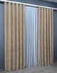 Комплект готовых штор VR-Textil Жаккард Sultan YL № 1548ш Бежевый 100х275 см 2 шт (31-755) - изображение 4