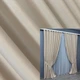 Комплект готовых штор VR-Textil Бархат № 1550ш Бежевый 150х290 см 2 шт (33-0422) - изображение 1