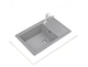 Кухонна мийка Teka - STONE 60 S-TG 1 B 1 D 115330028 - зображення 2