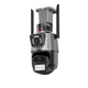 Уличная охранная поворотная WIFI камера Dual Lens Zoom 8MP сирена, зум, iCSee удаленным доступом онлайн - изображение 1