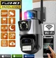 Уличная охранная поворотная WIFI камера Dual Lens Zoom 8MP сирена, зум, iCSee удаленным доступом онлайн - изображение 6