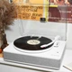 Вініловий програвач Fenton TT Classic Plus White з Bluetooth, USB з колонками, грамофон для вінілових дисків БВ - Б/У - изображение 1