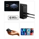 Мережевий зарядний пристрій 100W Baseus GaN5 Pro CCGP090201 швидка зарядка QC4.0+PD3.0 1USB+1Type-C 5A + кабель Type-C to Type-C 100W 1м Black - зображення 12