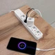 Сетевой удлинитель VIDEX ONCORD 5 розеток 3м, 4000 Вт, с кнопкой, заземлением, белый (VF-PD53G-W) - изображение 3