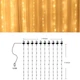 Гирлянда нить капля росы на штору 3х3 метра 300 LED ламп Белая USB с пультом - изображение 2