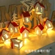 Гирлянда Домики Ёлочка 2 метра 10 LED ламп Желтая на батарейках - изображение 6