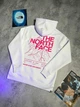 Худи унисекс с рисунком розовых гор the north face размер L белого цвета - изображение 2