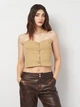 Куртка женская Zara 1608/137 S Коричневая (01608137704021) - изображение 5