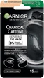 Тканиневые патчи с коффеином для уменьшения мешков под глазами - Garnier SkinActive Charcoal Caffeine Depuffing Eye Mask 5g (1327057-12765172) - изображение 1