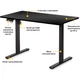 Компьютерный игровой стол Mealux PowerDesk Lite Black (EVO-201 Lite B/B) [111796] - изображение 2