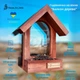 Кормушка для птиц на окно House_for_birds "Балкон" дерево - изображение 1