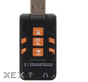 Звукова плата USB, Virtual 8.1 Channel чорний, RTL (B00226) Kingda - изображение 2