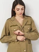Куртка женская Zara 8372/059 S Хаки (08372059505020) - изображение 4