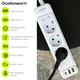 Сетевой фильтр-удлинитель RZTK Power Strip Pro 3 + 2 USB-A + USB-С (PD20W) White 2 м - изображение 3