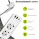 Сетевой фильтр-удлинитель RZTK Power Strip Pro 3 + 2 USB-A + USB-С (PD20W) White 2 м - изображение 10