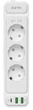 Сетевой фильтр-удлинитель RZTK Power Strip Pro 3 + 2 USB-A + USB-С (PD20W) White 2 м - изображение 15