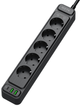 Мережевий фільтр-подовжувач RZTK Power Strip Pro 5 + 2 USB-A + USB-С (PD20W) Black 2 м - зображення 2