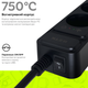 Мережевий фільтр-подовжувач RZTK Power Strip Pro 5 + 2 USB-A + USB-С (PD20W) Black 2 м - зображення 11