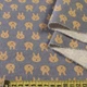 Котон з ворсом бузково-сірий, бежеві зайчики, ш.150 (12069.023) - зображення 2