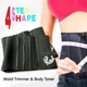 Пояс для похудения (корсет, пояс для фитнеса) 4 Step Shape (на 4 молнии) 76см × 26см × 4 мм чёрный - изображение 8