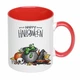 Чашка с печатью "Happy Helloween №3" (цвет красный) (21002) - изображение 2