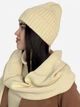 Шапка женская ARTKNIT Sofia Wool 38234 54-58 Светло-бежевая (4823093419346) - изображение 4