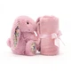 М'яка іграшка із серветкою зайчик ніжно-рожевого кольору 16 см Jellycat - BBL4BTPN (BBL4BTPN) - зображення 2