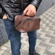 Косметичка органайзер коричнева екошкіра Nesser Brown factura 2.0 - зображення 4