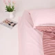 Простирадло на гумці Бязь Pink Mood Рожевий 120*200 висота 25 см - зображення 3