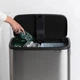 Відро для сміття Brabantia Bo Touch Bin Hi двосекційне 2х30 л матовий сталевий 130649 (00800817) - зображення 4