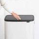 Бак для мусора Brabantia Bo Touch Bin Hi двухсекционный 2х30 л белый 130601 (00800818) - изображение 8