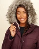 Парка женская - парка зимняя Hollister HC6274W S Бордовый - изображение 5