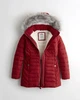 Пуховик женский - зимний пуховик Hollister HC6302W XS 10006 Красный - изображение 2