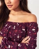 Женская блузка - блуза Hollister HC5259W S 10043 Темно-бордовый - изображение 3