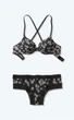 Комплект нижнего белья Victoria's Secret PINK VSS00541 36B + M Черный - изображение 1