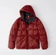 Пуховик мужской - зимний пуховик Abercrombie & Fitch AF4986M M 10300 Красный - изображение 2