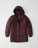 Пуховик Abercrombie & Fitch AF5453W S 10183 Бордовий - зображення 3