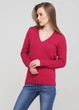 Пуловер женский - пуловер Tommy Hilfiger TH1426W XS Малиновый - изображение 1