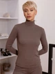 Гольф-водолазка женская Leinle 1623-1 S Коричневая (4821623430042) - изображение 1