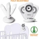 Відеоняня Baby Monitor SM-35 з кольоровим 3,5-дюймовим РК-монітором, датчиком звуку, нічне бачення, бездротова та вимірюванням температури - зображення 4