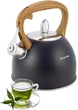 Чайник Kamille Whistling Kettle Black 2.5л из нержавеющей стали со свистком (черный) - изображение 1