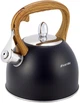 Чайник Kamille Whistling Kettle Black 2.5л из нержавеющей стали со свистком (черный) - изображение 2