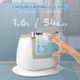 Вертикальный отпариватель-пароочиститель DSP KD-6024 1800W 1.6л 3 в 1 стойка для одежды 10 регулировок пара white - изображение 10