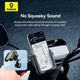 Тримач для телефону на велосипед, мопед, мотоцикл, коляску Baseus Gotrip Series Bike Phone Mount Black - зображення 7