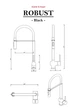 Комплект Gunter&Hauer: Кухонна мийка Ruwer 5522 Black + змішувач ROBUST Black + Дозатор SOAP DISPENSER Black - зображення 13